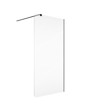 WALK IN FIX transparent shower wall, 8 mm MOLIS NATURE clear Round by MASSI | Various sizes