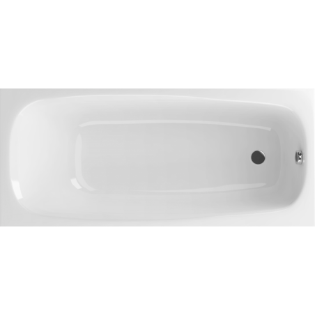 Wanna prostokątna antypoślizgowa SAFE STEPS prostokątna akrylowa 150 x 70 cm biała PERSO MASSI