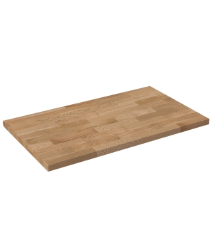 Uniwersalny blat do szafki łazienkowej lub konsoli naturalny dębowy drewno 46 x 80 cm