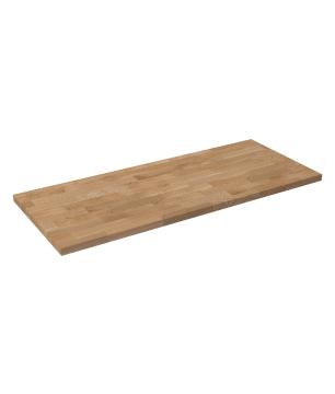 Uniwersalny blat do szafki łazienkowej lub konsoli naturalny dębowy drewno 46 x 120 cm