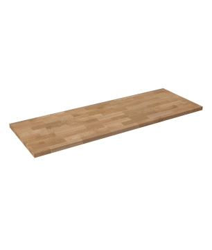 Uniwersalny blat do szafki łazienkowej lub konsoli naturalny dębowy drewno 46 x 160 cm