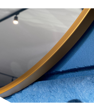 Lustro okrągłe VALO Slim GOLD 60 cm MASSI