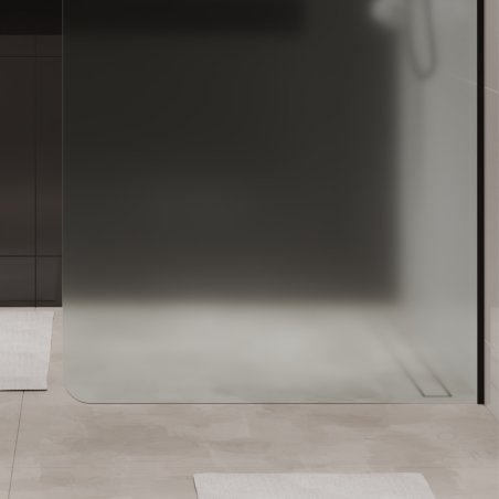 Ścianka prysznicowa MOLIS Satin Round – prywatność i styl w matowym szkle