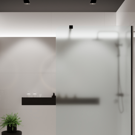 copy of WALK IN FIX transparent shower wall, 8 mm MOLIS NATURE clear Round by MASSI | Various sizes
