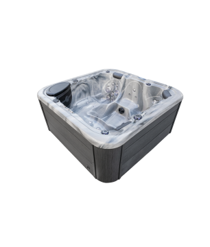 JACUZZI OGRODOWE WANNA  SPA 5-OSOBOWA WHITE OBUDOWA ANTRACYT 195x195 CM