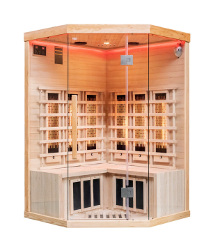Sauna wewnętrzna niskotemperaturowa infrared na podczerwień 2 - 3 osobowa 120 x 120 CM