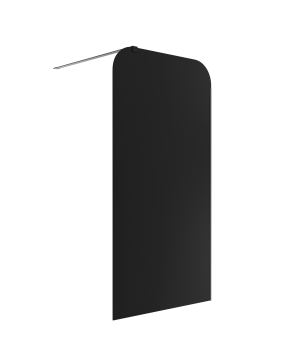 Ścianka prysznicowa MOLIS Black Square – głęboka czerń i nowoczesna linia