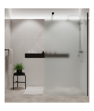 Ścianka prysznicowa WALK IN FIX CHROM satyna 70 cm MASSI