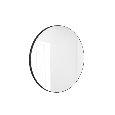 copy of Lustro okrągłe w czarnej ramie bez oświetlenia 50 cm VALO Slim Black