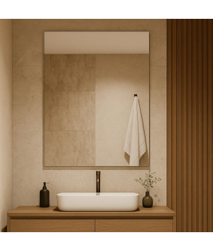 copy of Lustro prostokątne bez ramy oszlifowane obracalne 60 x 70 cm TAVA