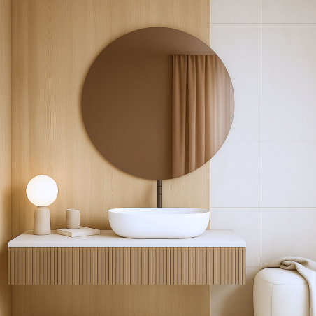 Lustro MOON Massi – elegancka prostota w okrągłej formie
