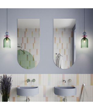 Lustro ARCH – półowalne, 6 rozmiarów, 3 kolory