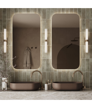 Lustro ROUND LED – bezramowe, 11 rozmiarów, 3 kolory