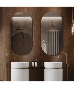 Lustro owalne bez...