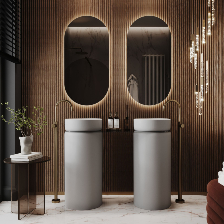 Lustro LED owalne Massi Platan – stylowe, bezramowe, nowoczesny design