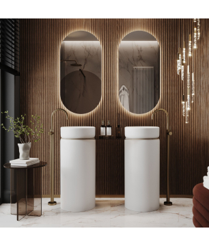 Lustro LED owalne Massi Platan – stylowe, bezramowe, nowoczesny design