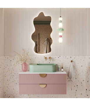 Lustro Cloud – designerskie lustro z LED, 3 kolory