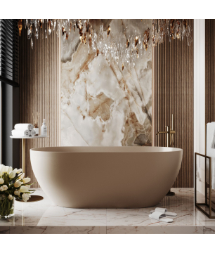 Wanna RONA Beige 160x75 – styl i ciepły odcień do Twojej łazienki