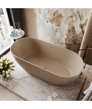 Wanna RONA Beige 160x75 – styl i ciepły odcień do Twojej łazienki
