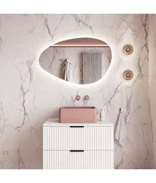 Lustro MISTRAL LED – nieregularny kształt z podświetleniem LED, różne rozmiary