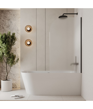 Parawan nawannowy MOLIS MOON SATIN – matowe szkło, nowoczesny design