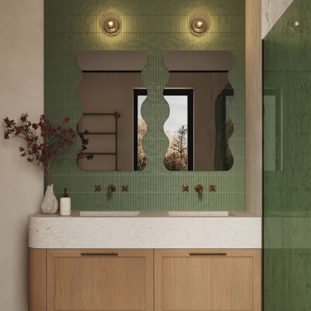 Lustro WAVE Duo – designerska forma inspirowana płynną linią