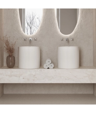 Countertop round concrete...