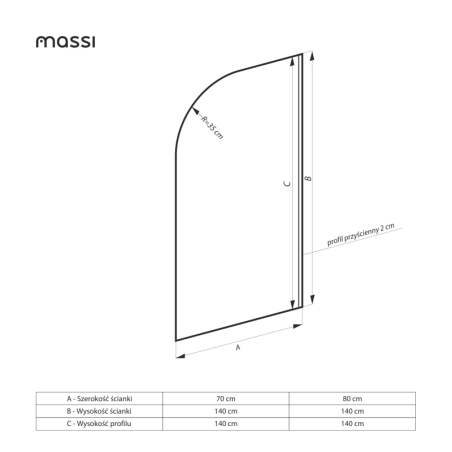 Parawan MOLIS Oval Clear – maksymalna lekkość i czysty styl