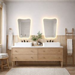 Lustro LOONA LED – organiczny kształt i światło, które podkreśla wnętrze