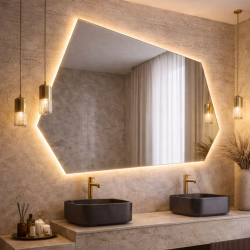Lustro LED FLOW Geometric – nieregularne | massi.pl