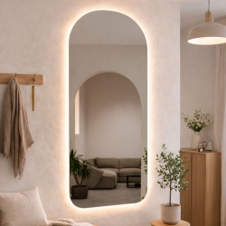 Lustro portalowe dekoracyjne z podświetleniem  ARCH Soft LED XXL| Różne rozmiary | Różne kolory