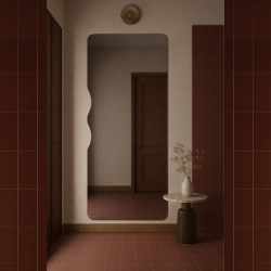 copy of Lustro o nieregularnym kształcie oszlifowane podświetlane 70 x 56 cm MERINGO LED