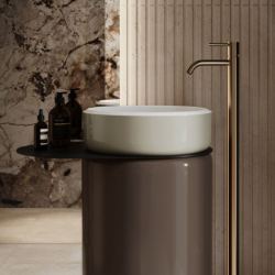 Umywalka RONA Duo Taupe – RAL 7006, wolnostojąca