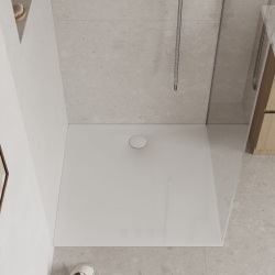 copy of Brodzik kwadratowy szary 80 x 80 DIAMO Light Grey