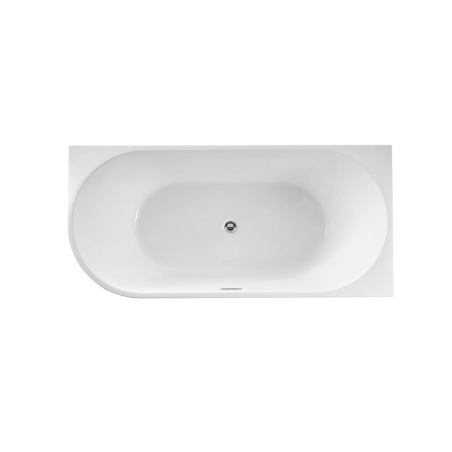 Wanna narożna z konglomeratu 160×75 cm – biały mat | MASSI