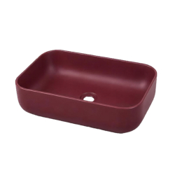 copy of Umywalka ceramiczna nablatowa okrągła beżowa bez otworu na baterię 45 cm LERA Ivory