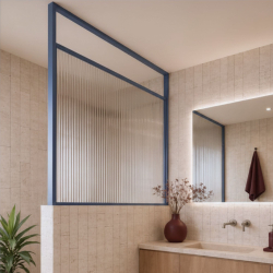 Ścianka ARTE WELLE Half – designerskie szkło i nowoczesna forma walk-in w ramie