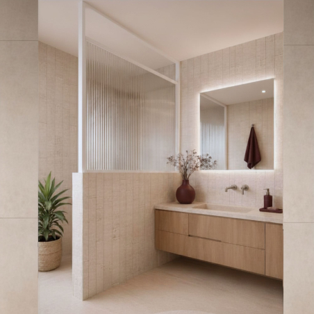 Ścianka ARTE WELLE Half – designerskie szkło i nowoczesna forma walk-in w ramie