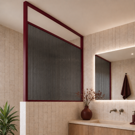 Ścianka ARTE WELLE Half – designerskie szkło i nowoczesna forma walk-in w ramie