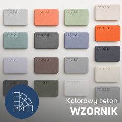 Wzornik / Próbnik / Próbki betonowe do umywalek | Różne kolory