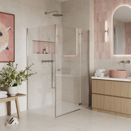 Brodzik RONA prostokątny 120 x 90 cm – biały i beżowy, mat i połysk