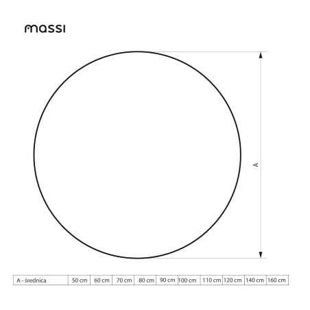 Lustro MOON LED 70 cm – bezramowe, podświetlane i idealnie minimalistyczne