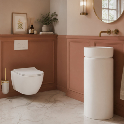 Miska WC RONA White Matt – bezkołnierzowa elegancja z deską slim