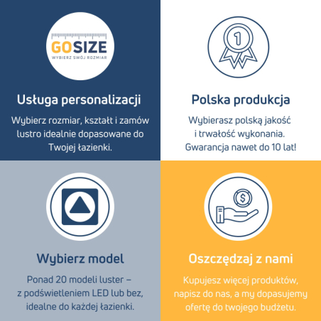 Lustro FLOW Karo LED – organiczny kształt | MASSI