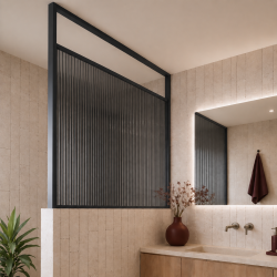 Ścianka ARTE WELLE Half – designerskie szkło i nowoczesna forma walk-in w ramie