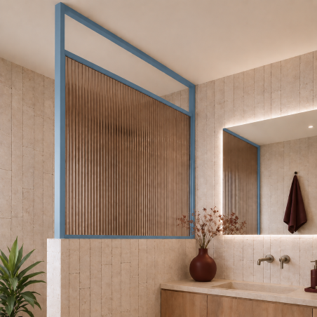 Ścianka ARTE WELLE Half – designerskie szkło i nowoczesna forma walk-in w ramie