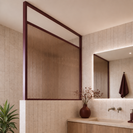 Ścianka ARTE WELLE Half – designerskie szkło i nowoczesna forma walk-in w ramie