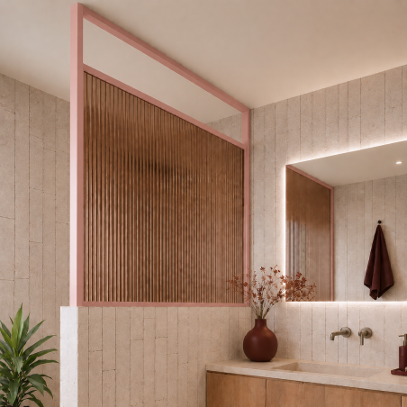 Ścianka ARTE WELLE Half – designerskie szkło i nowoczesna forma walk-in w ramie