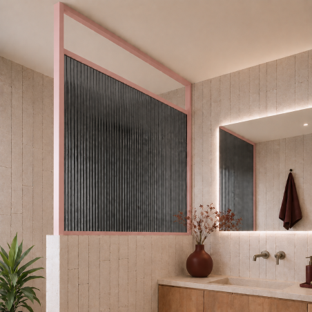Ścianka ARTE WELLE Half – designerskie szkło i nowoczesna forma walk-in w ramie