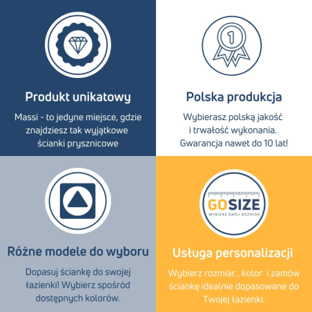 Ścianka ARTE WELLE Half – designerskie szkło i nowoczesna forma walk-in w ramie